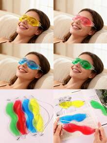 Simulated Silk Eye Masks, Embroidered Eye Masks, Animal Eye Masks, Sleep Eye Masks - Multicolor - View 7