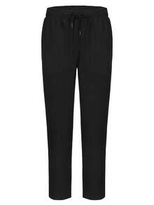 2pcs/Set Men's African Traditional Outfit, Includes Men's Pants And Striped Shirt, New Summer Men's Sweatsuit - Black - View 5
