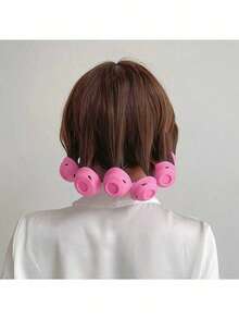 Bộ 30/20/10/1/6 chiếc máy uốn tóc silicon màu hồng và xanh dương, thiết kế không nhiệt, không làm hư tóc, nhỏ gọn và dễ mang theo, dễ sử dụng, tạo sóng tóc tự nhiên và tóc mái, phù hợp với tóc ngắn đến trung bình. - Nhiều màu - Xem 4