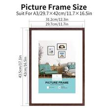 1/2/3/4个橡木相框，白色/黑色木框，优雅礼品及墙面装饰，适用于家居、客厅、办公桌及墙面展示，完美展示画作、旅行照片、毕业照及结婚照，理想礼品，可选尺寸：A3/A4/30X40厘米