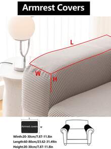 1件装弹力沙发套，防滑全覆盖沙发座套，四季皆宜，加厚面料，可机洗，防尘，宠物友好，装饰性沙发保护套，可调节尺寸，适用于转角沙发、卧室、办公室、客厅、L型沙发以及1/2/3/4人座沙发 - 淺灰色 - 查看 19