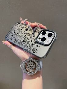 SNOOPY A Cartoon Anime  Color Silver Phone Case, Made Of Tpu Material, Can Be Given As A Holiday Gift. It Is Suitable For Apple Phones, And The New Model Is Suitable For Protecting IPhone13/14/15/16/17Pro Max/Galaxy Models - Nhiều màu - Xem 4