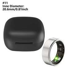 男女通用智能戒指健身追踪器 - 防水健康戒指，具备睡眠追踪、心率和血氧监测、家庭健康管理、步数和卡路里计数、手势滑动视频播放、内置动作感应功能，佩戴舒适。双击手指即可切换视频。（15/20mAh 可充电电池）玫瑰金，尺码 7/8/9/10/11/12，新年/圣诞节礼物 - YJH-TK5 - 查看 47