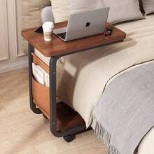 Side Table C Shaped For Sofa Coffee End Tables For Living Room Bedside Tables UK - Brown - View 8