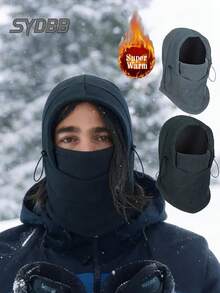 Adult Super Warm Winter Balaclava, Highly Adjustable Knitted Polyester Face Mask, Essential Outdoor Adventure Skiing Hiking Winter Gear - Multicolor - View 7