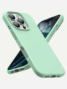 Compatible With Iphone 17 Pro Max 16 15 14 13 12 Mini 11, Shockproof Liquid Silicone Protective Phone Case With Soft Scratch Resistant Ultra-Fine Fiber Lining, Compatible With Iphone 8 Plus 7 6s Soft Cover - Light Green - View 9