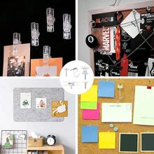 XISH MEISO 120 Piezas Chinchetas Transparentes Alfileres De Empuje De Plástico con Punta De Acero Inoxidable Decorativas Chinchetas Push Pins para Pared Tablero De Anuncios Corcho - Transparente - Ver 6