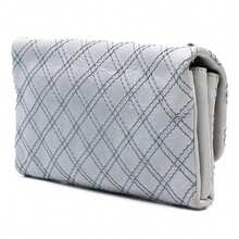 CHANEL Authenticated  PRE-OWNED Medium Quilted Calfskin Triple Stitched Flap Bag - 藍色 - 查看 2