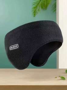 2个纯色针织耳罩，男女通用户外运动骑行防风保暖带衬里耳罩 - 彩色 - 查看 8