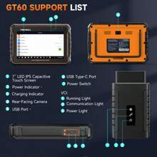 FOXWELL GT60 Bi-Directional Controls Scan Tool, Obd2 Scanner All System Diagnostic Tool, Wireless Car Scanner Support 24+ Services Reset, Vehicles Fault Diagnosis Analyzer, Code Reader Scan Tool For All Cars, Valentine's Day Gift For Husband, Boyfriend - GT60 - Ver 9
