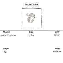 KMT 1pc Copper Inlaid Cubic Zirconia Creative Detachable Linked Ring, Fashion Accessory For Daily, Party, And Date Wear - Interlocking Pins - View 10