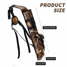 Archery Lightweight Back Arrow Quiver Dual Use Foldable Compact Hip Arrows Bag With Molle System Pocket Hanged For Target