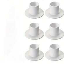 Round Base Metal Candle Holder, Suitable For Cone Candles, Religious Theme Desktop Decor, Powder Coated Surface, Ideal For Christmas, Halloween, Thanksgiving, Valentine's Day, Graduation Ceremonies And More