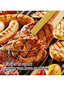 20个迷你竹制夹子，一次性木制烹饪夹，竹制厨具，餐厅烹饪夹，适用于吐司、面包、茶等。 - 彩色 - 查看 1