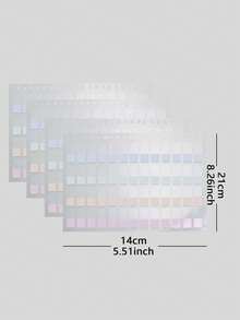 56/112pcs Simple Fluorescent Colored, Semi-Transparent, Multi-Functional Index And Classification Stickers, Decorative Stickers, School And Office Supplies, Back To School Essentials