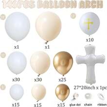 God Bless Themed Baptism/Communion Ceremony Decor, Including Illuminated Letter Decorations, Floral Decor Props, Religious Themed Event Atmosphere Decorations, Backdrop Wall Scene Props, Theme Party Supplies - Multicolor - View 5