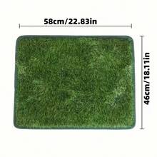 1pc Premium Washable Dog Training Pad - Indoor/Outdoor Potty Grass, Convenient Potty Training And Odor Control