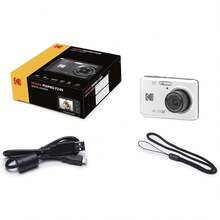 Kodak 柯达数码相机 PIXPRO FZ45-RD 1600万像素 4倍光学变焦 28mm广角 1080P全高清视频 2.7英寸液晶屏 Vlog相机，适合摄影爱好者 - 白色 - 查看 5