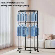 Coat Racks,Clothes Drying Rack With Wheels, Space-Saving Clothesline Home,Sturdy Metal Construction,Balcony, Living Room - màu đen - Xem 7