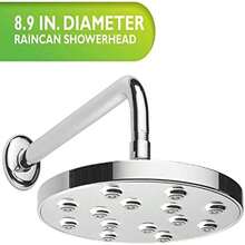 Shower Head with Luxurious Air Infused Water Flow for Bathroom, Chrome Finish - ‎Lata de lluvia cromada - Ver 5