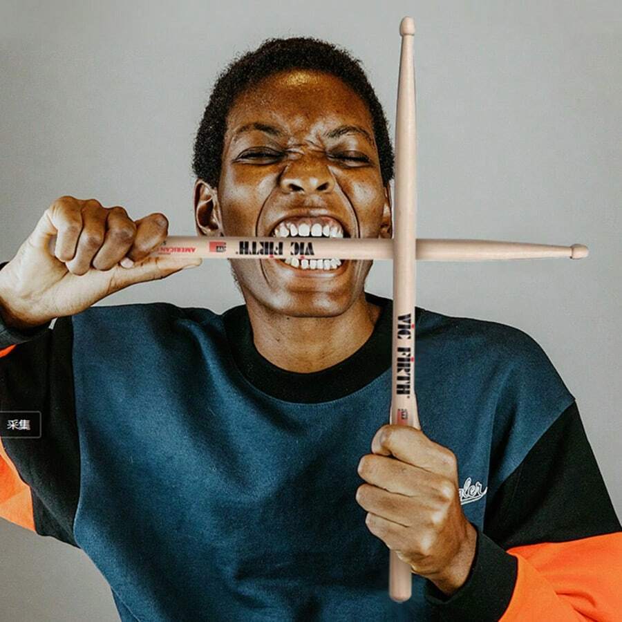 5A/7A Baquetas de tambor clásicas americanas, material de madera de arce, "Las baquetas de tambor nunca mueren" - Diseño grabado, que proporciona una excelente calidad de sonido, accesorio de instrumento de percusión - Multicolor - Ver 1