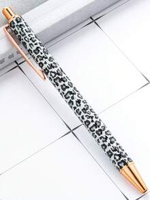 Set de 3 pixuri neutre cu imprimeu leopard drăguț, design retractabil, pixuri cu bilă imprimate minimalist, potrivite pentru jurnal și cadouri, perfecte pentru nuntă, Ziua Îndrăgostiților - Multicolor - Vizualizare 5