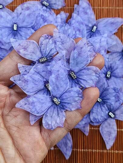 2-Layer Mesh Butterfly Decorative Accessory - Handmade Multicolor Accessory Suitable For Hair Clips, Clothing Embellishment, Wedding Party Supplies, Butterfly Party Decor, Hair Clip Embellishment, Delicate Lightweight Mesh