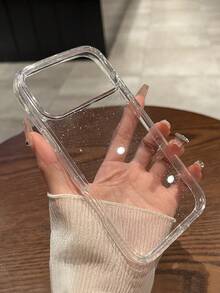 优质极简闪光透明手机壳适用于 17 Pro Max/17 Pro/17 Air/17/16 Pro Max/16/16 Pro/16 Plus/15/15 Pro Max/15 Plus 15 Pro/14 Pro Max/14 Pro/14/13 Pro Max/13/13 Pro/13 Pro Max/12/12 Pro Max/12 Pro/11/11 Pro Max/11 Pro，软壳，女款 - 無色 - 查看 4