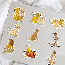 Disney 50 Lion King Stickers, Lion King Party Favors, Simba Cartoon Stickers, Mufasa Stickers, Lion Stickers, Pumbaa Stickers, Zazu Stickers, Waterproof Stickers, Stickers, Can Be Used For Books, Diaries, Phone Cases, Laptops, Tablets, Water Bottles, Suitable As Holiday, Birthday Gifts Or Reward Stickers, Gift Decorations - Multicolor - View 6