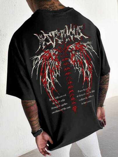  Krometka 男士休闲百搭印花短袖T恤