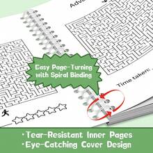 Maze Puzzle Workbook Collection, Progressive Labyrinth Practice From Simple To Complex, Clear Printed Mazes With Increasing Challenge Levels, Builds Focus Concentration Visual Tracking Spatial Reasoning And Problem-Solving Skills For Daily Brain Training