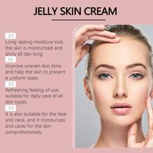 Hoygi Collagen Jelly Cream, Hydrating Moisturizing Firming Delicate Tender Reducing Fine Lines Shrinking Pores Balancing Sebum Water Oil Brightening Facial Skin Improving Dryness Skin Care Cream - Collagen - Xem 7