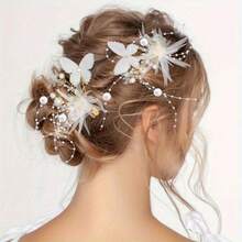 1 Roll Of Extra Long Beaded Wreath, Elegant White Faux Pearl Beaded Chain, Suitable For Wedding, Party Decoration, Durable And Flexible Hanging Ornaments, Wreath, Center Decoration Thread, Suitable For Home, Event, DIY Crafts, Event Decoration, Decorative Details, Home Decoration - Multicolor - View 9