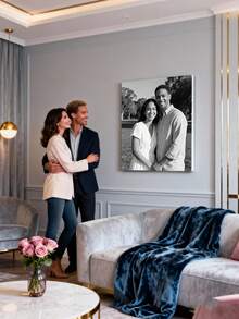 1件个性化相框 - 可定制照片，房间装饰，送给她的礼物，情人节礼物。墙面艺术帆布画，可定制您的照片，适合卧室、梵高风格、客厅、婚礼、婴儿房、宠物房、家庭、爱情、情侣、朋友、图片、照片、相框墙面艺术、礼物、送给闺蜜的礼物 - 彩色 - 查看 3