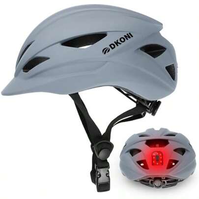 BMX HelmetCasco de Bicicleta Urbano para Adultos: Casco de Bicicleta para Hombre y Mujer con Carga USB y luz Trasera Desmontable para Ciclismo Urbano y Scooter.