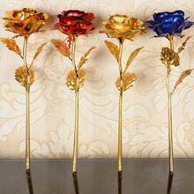 1pc Eternal Life Realistic Rose Bouquet, Romantic Pocket Bouquet For Couples, Friends, Birthday, Valentine's Day, Mother's Day, Realistic Flower Gift, Holiday Small Gift, New Year Valentine's Day Creative Gift - Multicolor - View 6