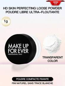 Make Up For Ever 1g/Mini Polvo para minimizar los poros, ultra alta definición, apto para maquillaje diario - transparente - Ver 1