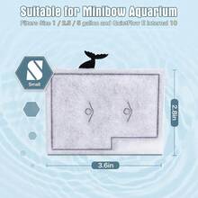 12 Packs Small Filters Cartridges Compatible With Aqueon Small Carbon Cartridge Compatible With Aqueon QuietFlow E Internal Power 10 And 1/2.5/5 Gallon Minibow Aquarium Filters - S-12pack - View 2