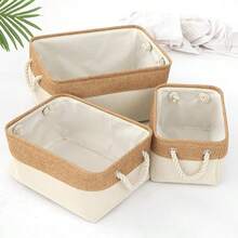 Cosmetic Storage Box - Beige - View 1