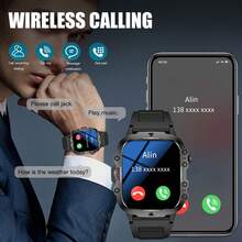MixtataDi Smart Watch,Wireless Calling /Dial, Various APP Reminders,Suitable For Men And Women,Sports Watches,Information Reminder,For IOS/Andriod - 彩色 - 查看 2