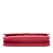 CHANEL Authenticated  PRE-OWNED Quilted Lamb-Skin Boy Wallet On Chain Bag - 紅色 - 查看 3