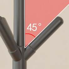 1pc Freestanding Clothes Hanger Rack, Bedroom Garment Organizer Storage Rack - Multicolor - View 3