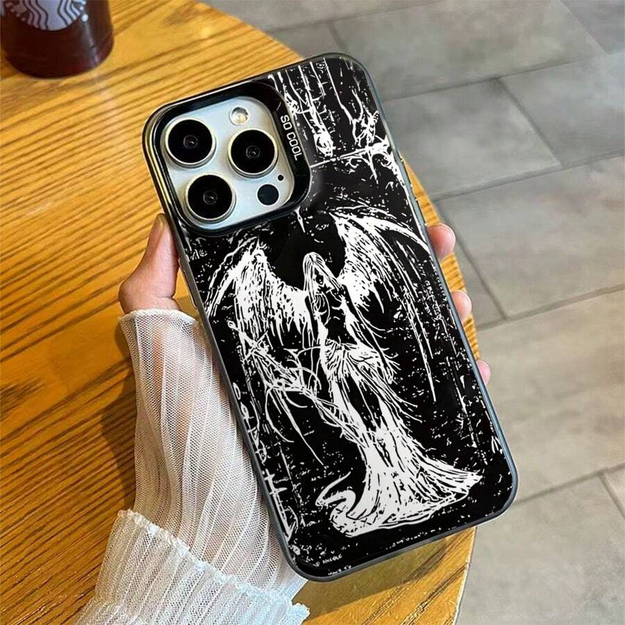 UV Print Spiritual Demon Drop Resistant Case Cover For Apple I P H O N E 17 AIR 16 15 14 PLUS 13 12 11 PRO MAX A35 A50S A30S A51 A52S 5G A54 A55 A71 4G A72 S20 S21 S23 FE S22 S23 S24 S25 Ultra S24 S25 Plus M23 M34 A07 A17 S25 EDGE A16 Redmi A2 A1 A3 9A 10C 12 12C 11A POCO 13 13C 14C Mi 11 Lite 14 X3 X3 Pro X5 Note 12 5G X5 Pro 12 Pro 13 Pro 5G A5 MOTO E22 E40 G14 G10 G20 G30 G22 G24 G34 G52 G54 G60 G84 Protective Anti-Scratch Protective Case Perfect Fit With Color Edge P16036 - màu đen - Xem 1