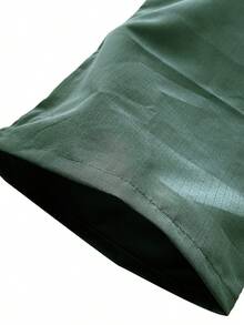 Streetwear Casual Commute Pocket Work Pants Lightweight Wide Leg Waist Cinched Travel Pants, Black Work Pants, Multifunctional Pockets, Outdoor Casual Loose Fit, Breathable Material, Suitable For Outdoor Enthusiasts - 綠色 - 查看 2