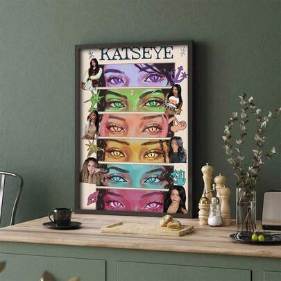 1pc Katseye Poster - Kpop Katseye Wall Art Print - Fan Inspired Katseye Decor - K-KatSeye Singer Poster Art Print Home Bedroom Living Room Decor Gift