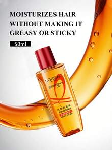 L'Oreal 50毫升/1.69盎司 优质护发油，适用于染发或干性发质，修复受损发质，令秀发柔顺亮泽，适合所有发质，旅行装 - 金色 - 查看 5