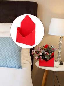 2个信封式折叠花盒，花店花束包装盒 - 色彩鲜艳 - 耐用纸板材质 - 适用于鲜花、礼品、婚礼、派对装饰 - 花店和家庭使用的理想之选，结构坚固耐用 - 彩色 - 查看 4