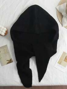 1 chiếc mũ len nữ pha, kiểu đan cáp, bộ mũ và khăn len, mũ trùm đầu giữ ấm cổ, thích hợp để giữ ấm trong mùa đông. - Bánh rán xoắn 2349 (Nhiều màu) - Xem 10