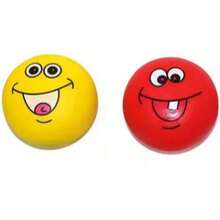 Squeaky Smiling Face Dog Toy - Soft Rubber Ball, Suitable For Small To Medium Puppies, No Battery Required - Multicolor - View 17