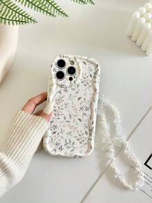 Ốp điện thoại chống sốc, họa tiết hoa, viền lượn sóng, bóng bẩy, vẽ hoa nhí, chống rơi vỡ, kèm phụ kiện vòng tay hạt cườm, tương thích với iPhone 17pro/17Air/17/17promax/16/11XR/7G/8P, tương thích với Galaxy S25/S25PLUS/S25 Ultra/A16/A36/A26/A56/A50/A12/A32/A52/A72/A51, 11/12Pro/12/12X/13Pro/14Pro/15Pro, tương thích với Redmi 10/9/Note9/12c/Note11pro/Note8Pro Spring - Nhiều màu - Xem 6